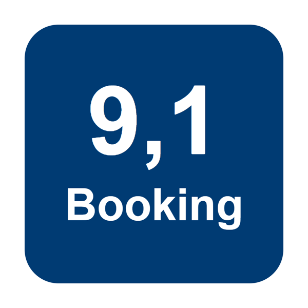 Booking.com guest rating 9.1