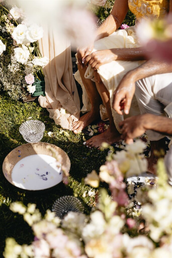 Wedding floral arrangement at Bled Rose Hotel, photo Albare