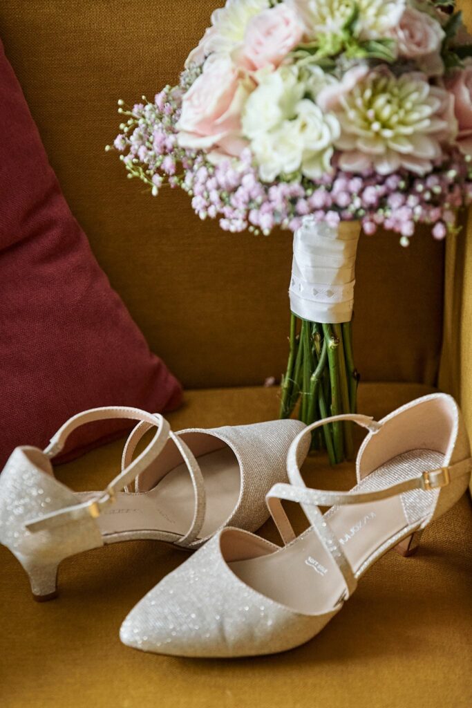 Getting ready before the ceremony at Bled Rose Hotel