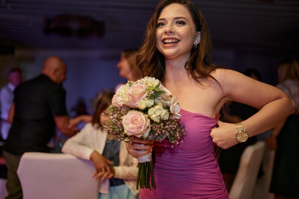 Night party at a Bled Rose Hotel wedding